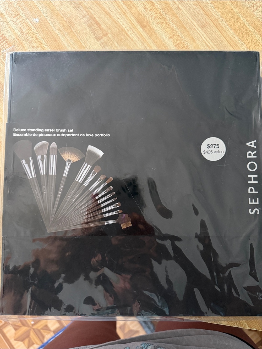 Sephora Black Brush Set with Silver Ferrules brand new in original packaging